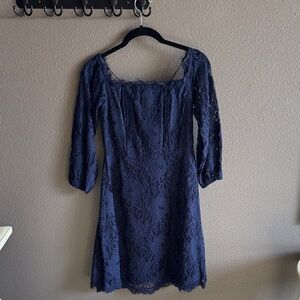 BB Dakota Midnight Blue Lace Dress